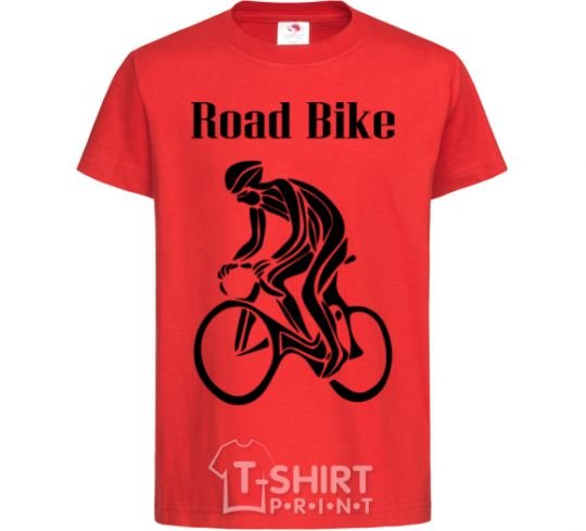 Kids T-shirt Road bike red фото