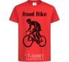 Детская футболка Road bike Красный фото