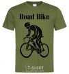 Мужская футболка Road bike Оливковый фото