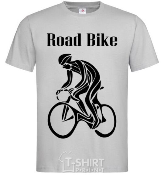 Мужская футболка Road bike Серый фото