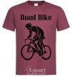 Мужская футболка Road bike Бордовый фото
