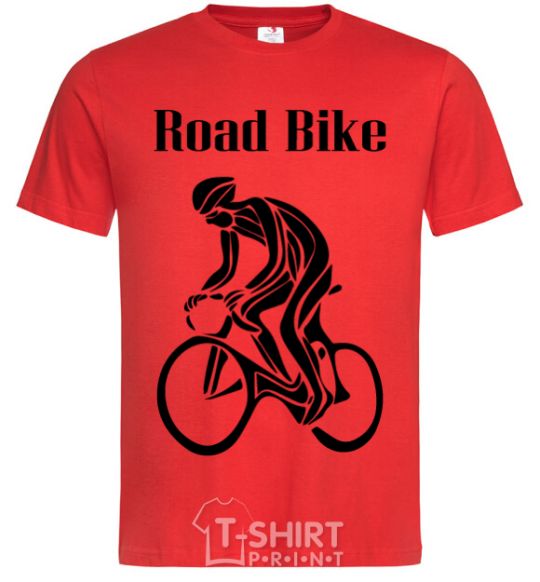 Мужская футболка Road bike Красный фото