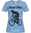 Women's T-shirt Road bike sky-blue фото