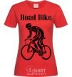 Women's T-shirt Road bike red фото