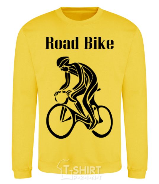 Свитшот Road bike Солнечно желтый фото