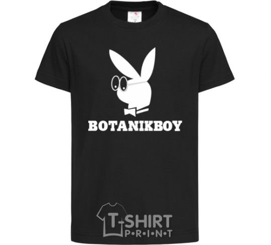 Kids T-shirt Playboy botanikboy black фото