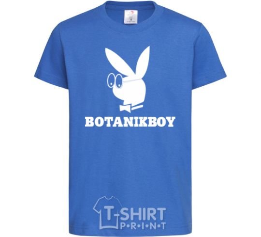 Kids T-shirt Playboy botanikboy royal-blue фото