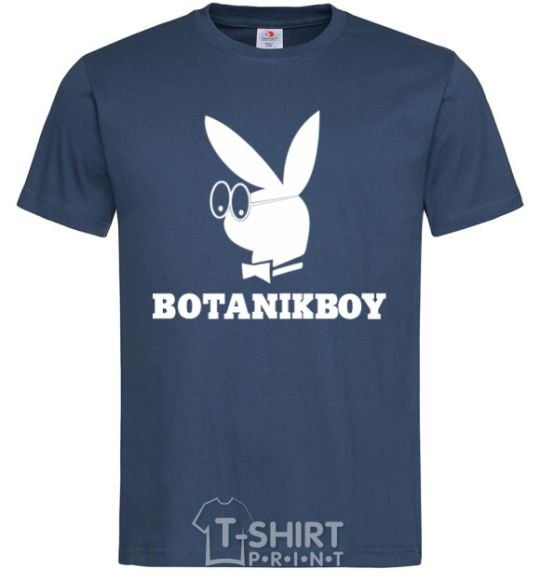 Men's T-Shirt Playboy botanikboy navy-blue фото