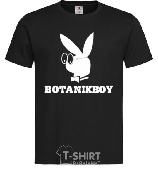 Мужская футболка Playboy botanikboy Черный фото