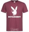 Мужская футболка Playboy botanikboy Бордовый фото