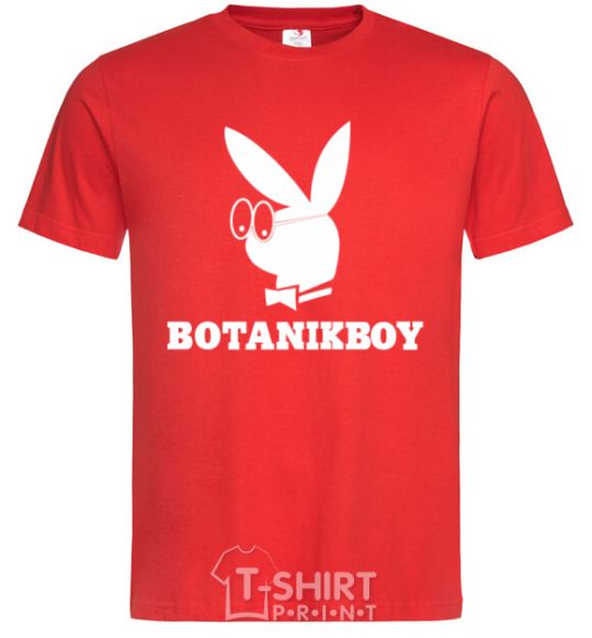 Мужская футболка Playboy botanikboy Красный фото