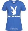 Женская футболка Playboy botanikboy Ярко-синий фото