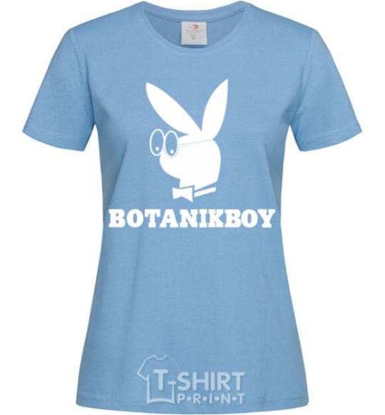 Женская футболка Playboy botanikboy Голубой фото