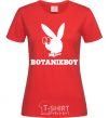 Женская футболка Playboy botanikboy Красный фото
