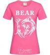 Women's T-shirt Bear b/w image heliconia фото