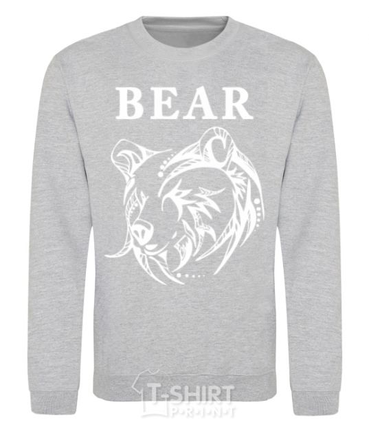 Sweatshirt Bear b/w image sport-grey фото