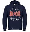 Men`s hoodie Dior ac dc navy-blue фото