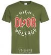 Men's T-Shirt Dior ac dc millennial-khaki фото