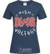 Women's T-shirt Dior ac dc navy-blue фото