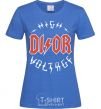 Women's T-shirt Dior ac dc royal-blue фото