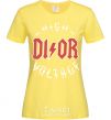 Women's T-shirt Dior ac dc cornsilk фото