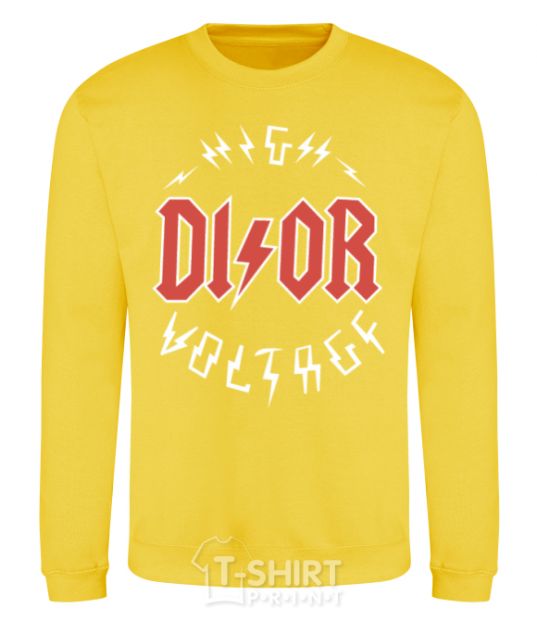 Sweatshirt Dior ac dc yellow фото