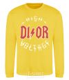 Sweatshirt Dior ac dc yellow фото