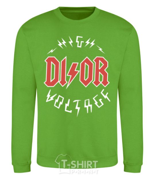 Sweatshirt Dior ac dc orchid-green фото