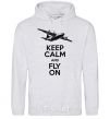 Men`s hoodie Fly on sport-grey фото