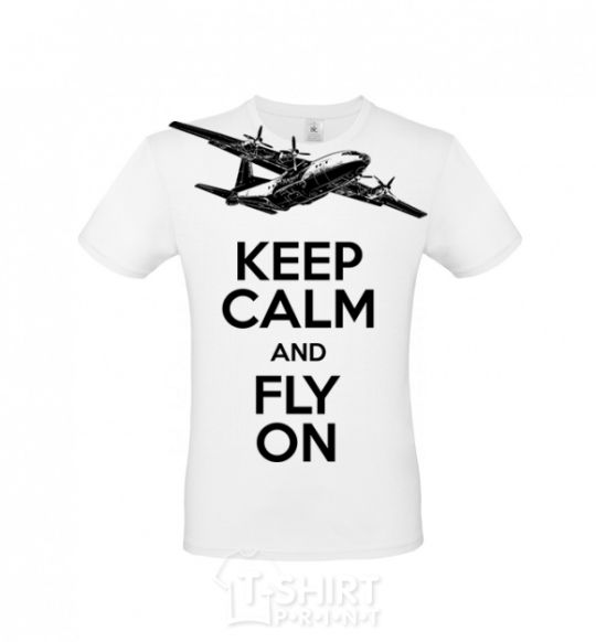 Men's T-Shirt Fly on White фото