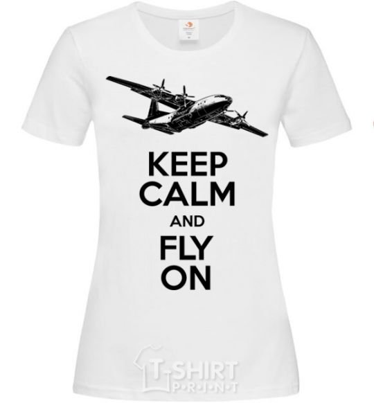 Women's T-shirt Fly on White фото