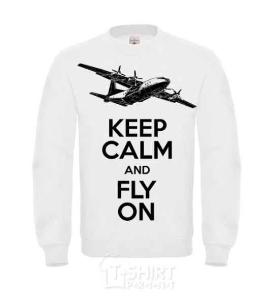 Sweatshirt Fly on White фото