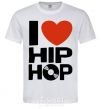 Men's T-Shirt I love HIP-HOP White фото