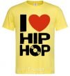 Men's T-Shirt I love HIP-HOP cornsilk фото