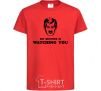 Kids T-shirt Big brother is watching you red фото