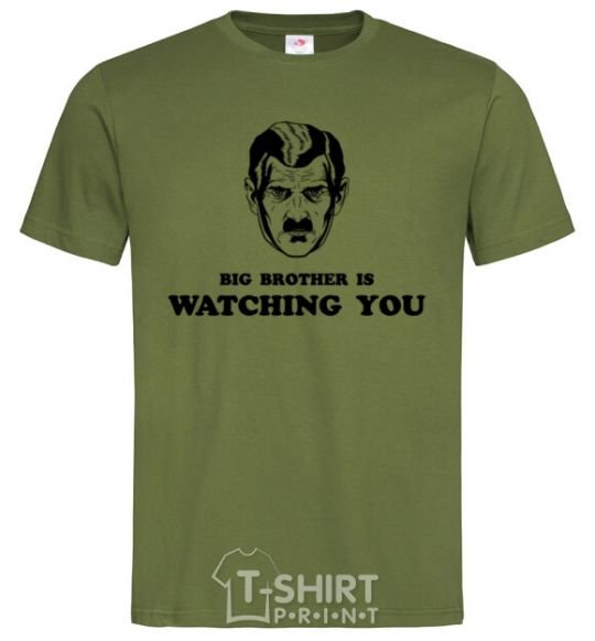 Men's T-Shirt Big brother is watching you millennial-khaki фото