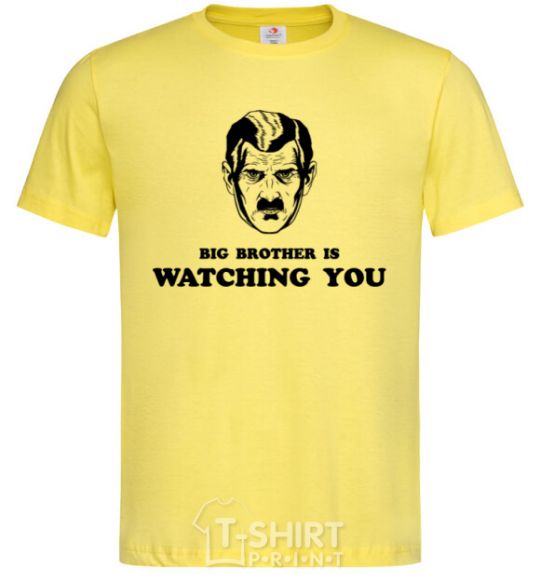 Men's T-Shirt Big brother is watching you cornsilk фото