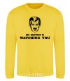 Sweatshirt Big brother is watching you yellow фото