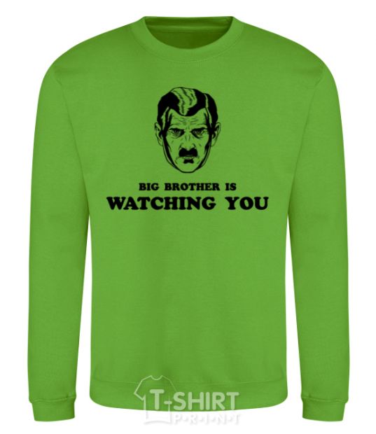 Sweatshirt Big brother is watching you orchid-green фото