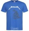 Men's T-Shirt Metallika snake royal-blue фото