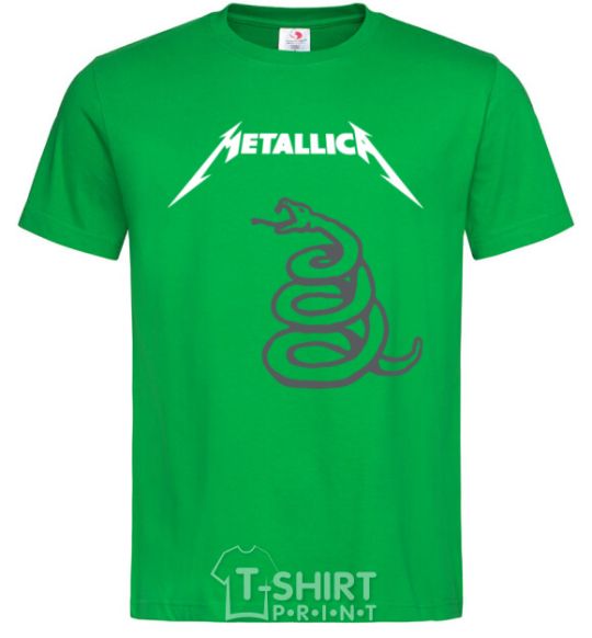 Men's T-Shirt Metallika snake kelly-green фото