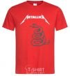 Men's T-Shirt Metallika snake red фото