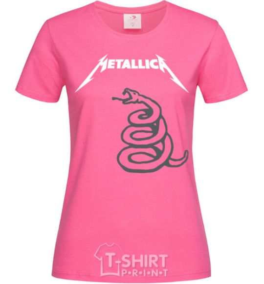 Women's T-shirt Metallika snake heliconia фото