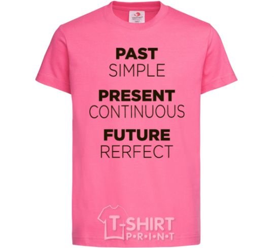 Kids T-shirt Past present future heliconia фото