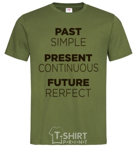 Men's T-Shirt Past present future millennial-khaki фото