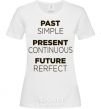 Women's T-shirt Past present future White фото