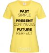 Women's T-shirt Past present future cornsilk фото