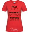 Women's T-shirt Past present future red фото