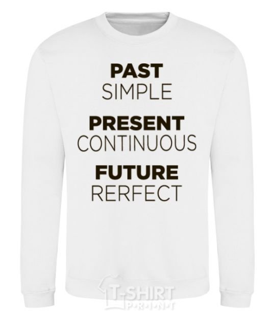 Sweatshirt Past present future White фото
