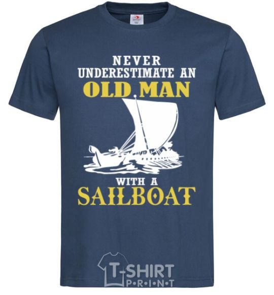 Men's T-Shirt Old man navy-blue фото